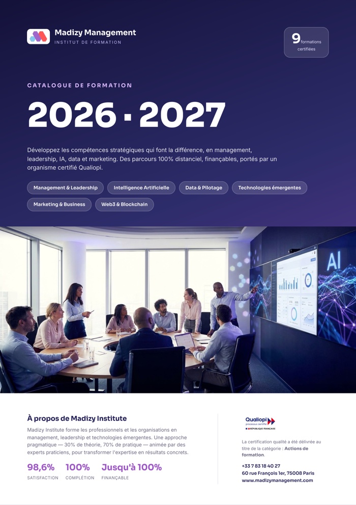 Catalogue Madizy Institute 2026-2027